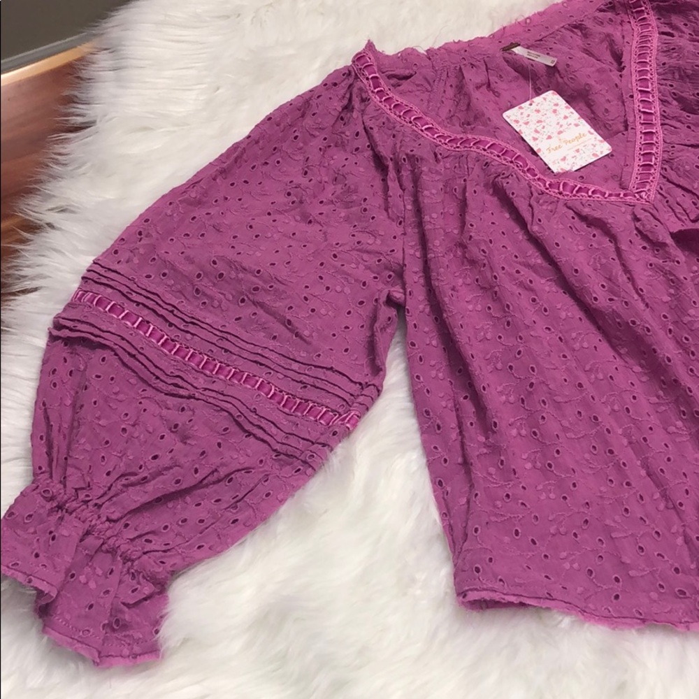 Free People Darcy Eyelet Top - Picture 8 of 14